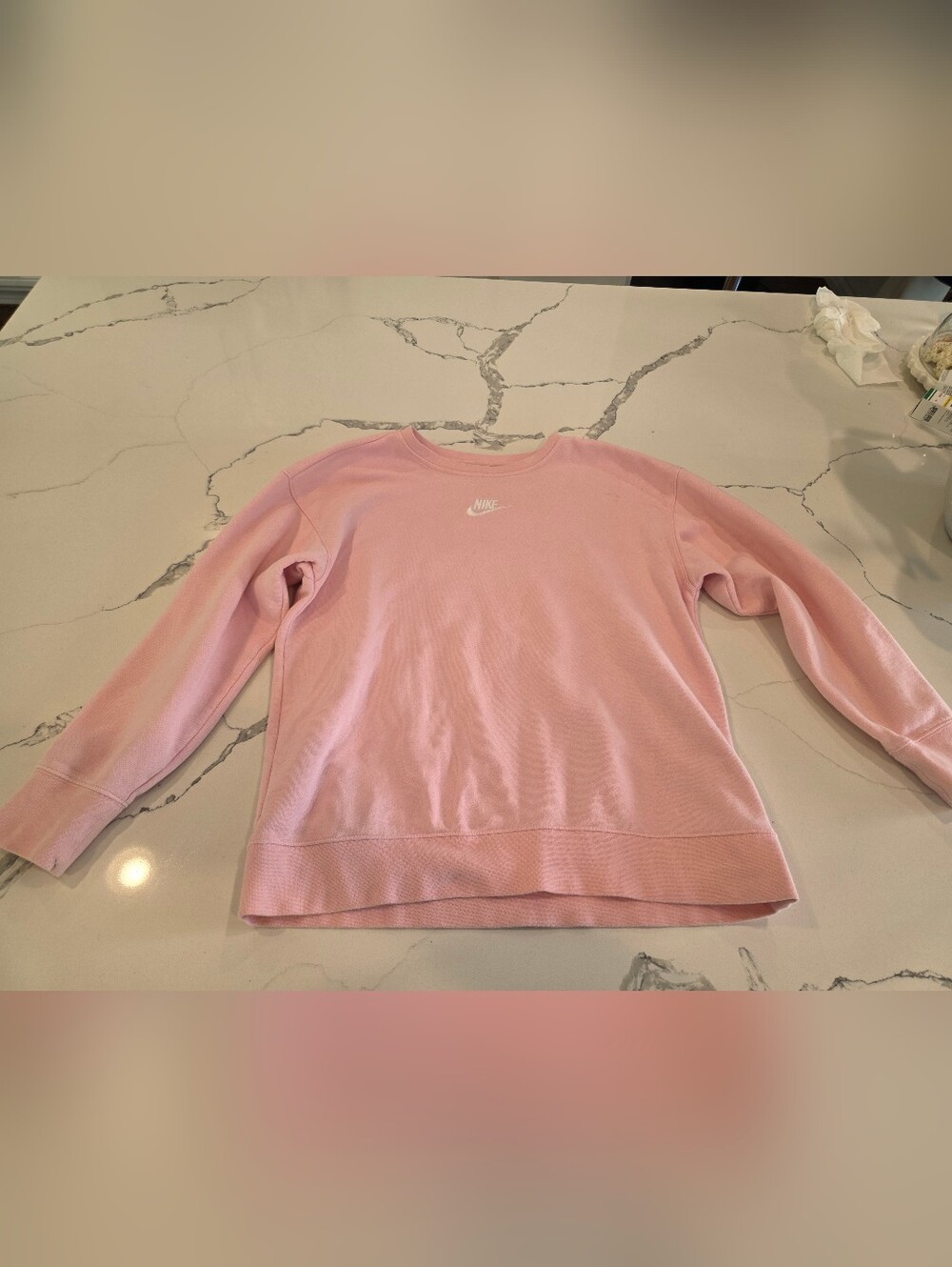 Nike Light Pink Pullover Sweatshirt MEDIUM